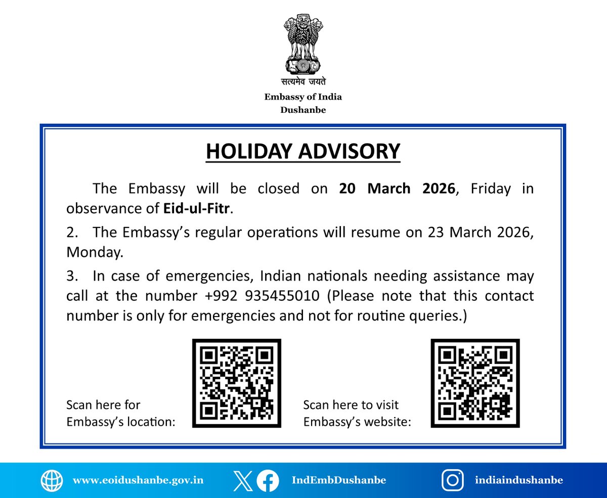 India in Tajikistan tweet media