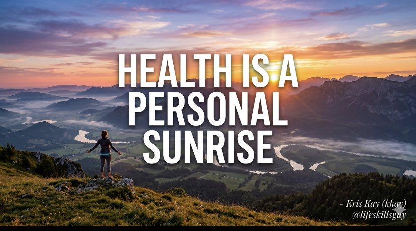 lifeskillsguy's tweet photo. #health #sunrise #originalquote
Health is a personal sunrise https://t.co/QZulVdPLpV