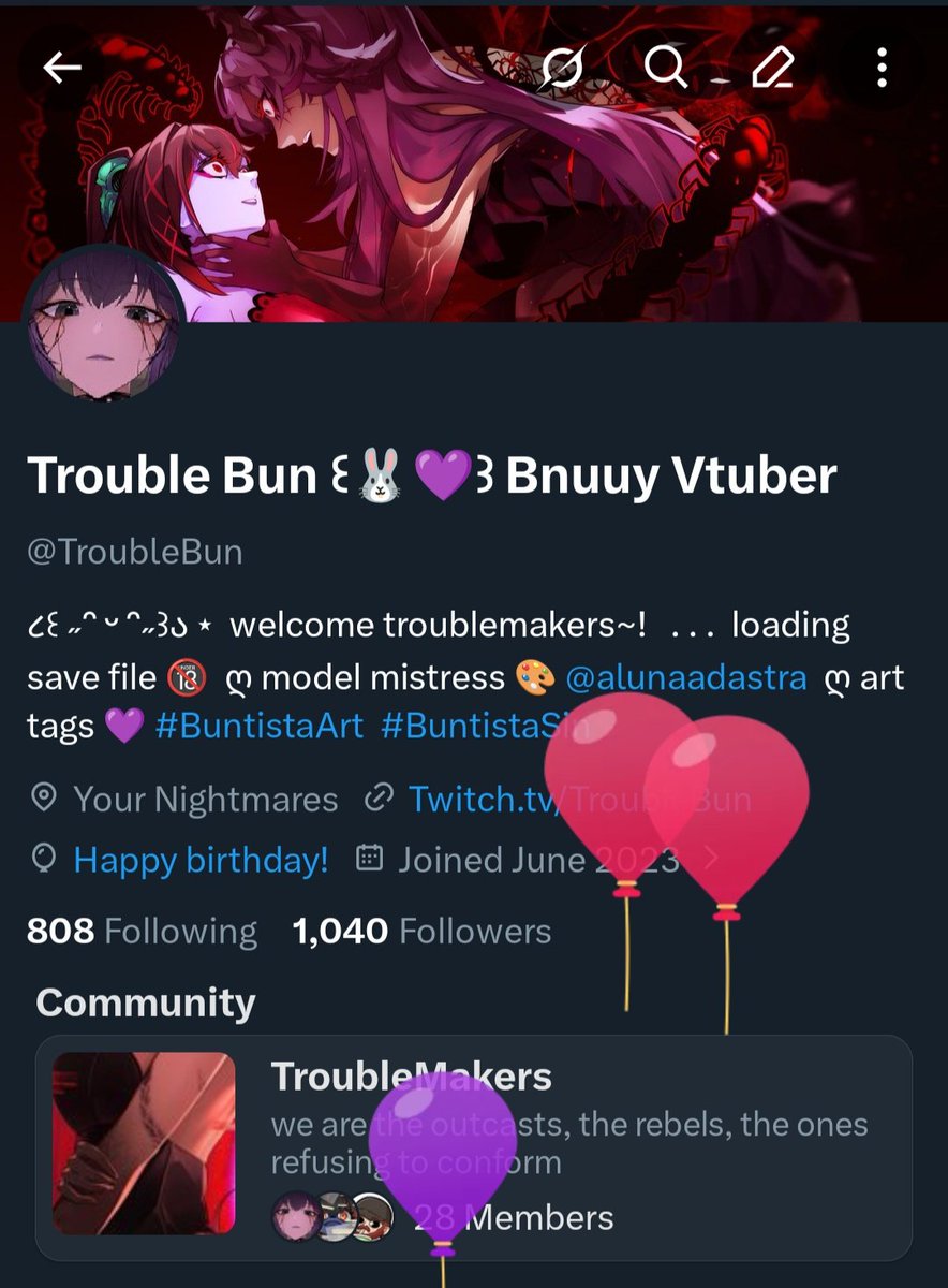 Trouble Bun ꒰🐰💜꒱ Bnuuy Vtuber tweet media