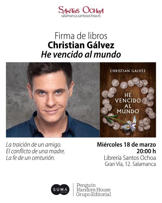 Nuevas citas literarias para la tarde de hoy miércoles en Salamanca...