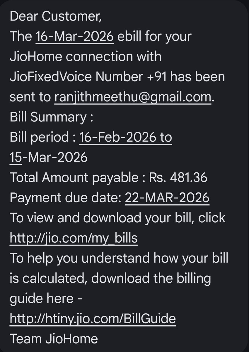 ranjithmeethu's tweet photo. Jio Customer  care not working, already Surrender the connection But Showing Bill Call back immediately Kindly Cancel my bill @JioCare @JIOAIRFIBERIN @JioFiberChennai @reliancejio very very poor service Don't cheat publics https://t.co/n7j3TaZjBW
