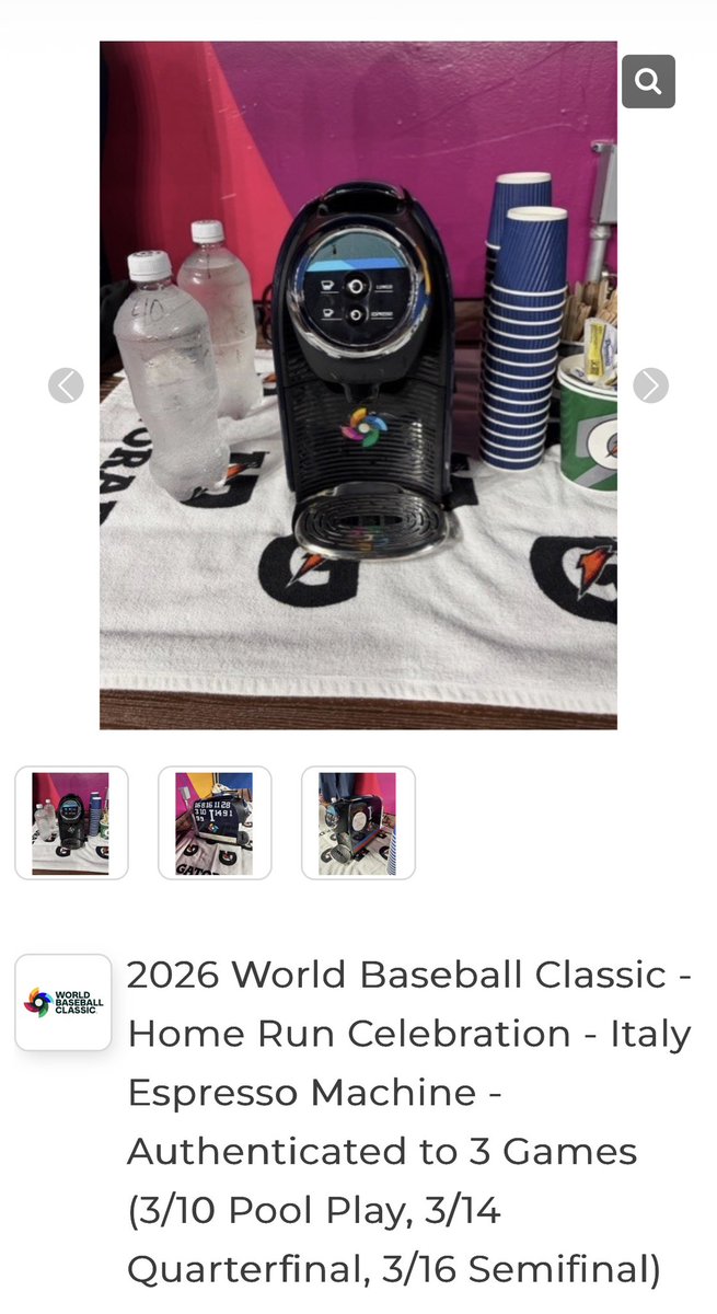 MySoxSummer's tweet image. Of course you can buy the espresso machine #TeamItalia used in the #WorldBaseballClasssic …