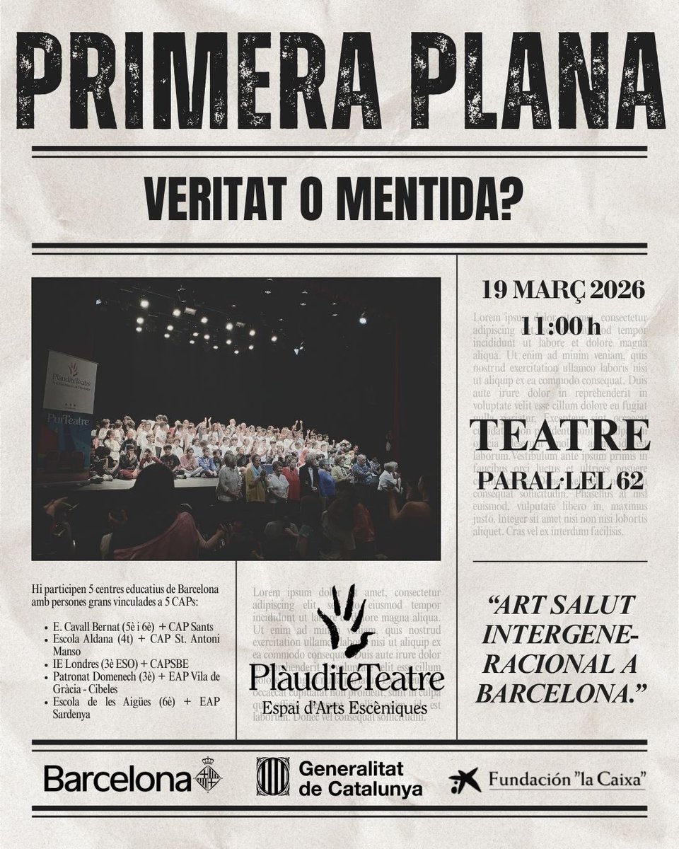 Plàudite Teatre - Espai d'Arts Escèniques tweet media