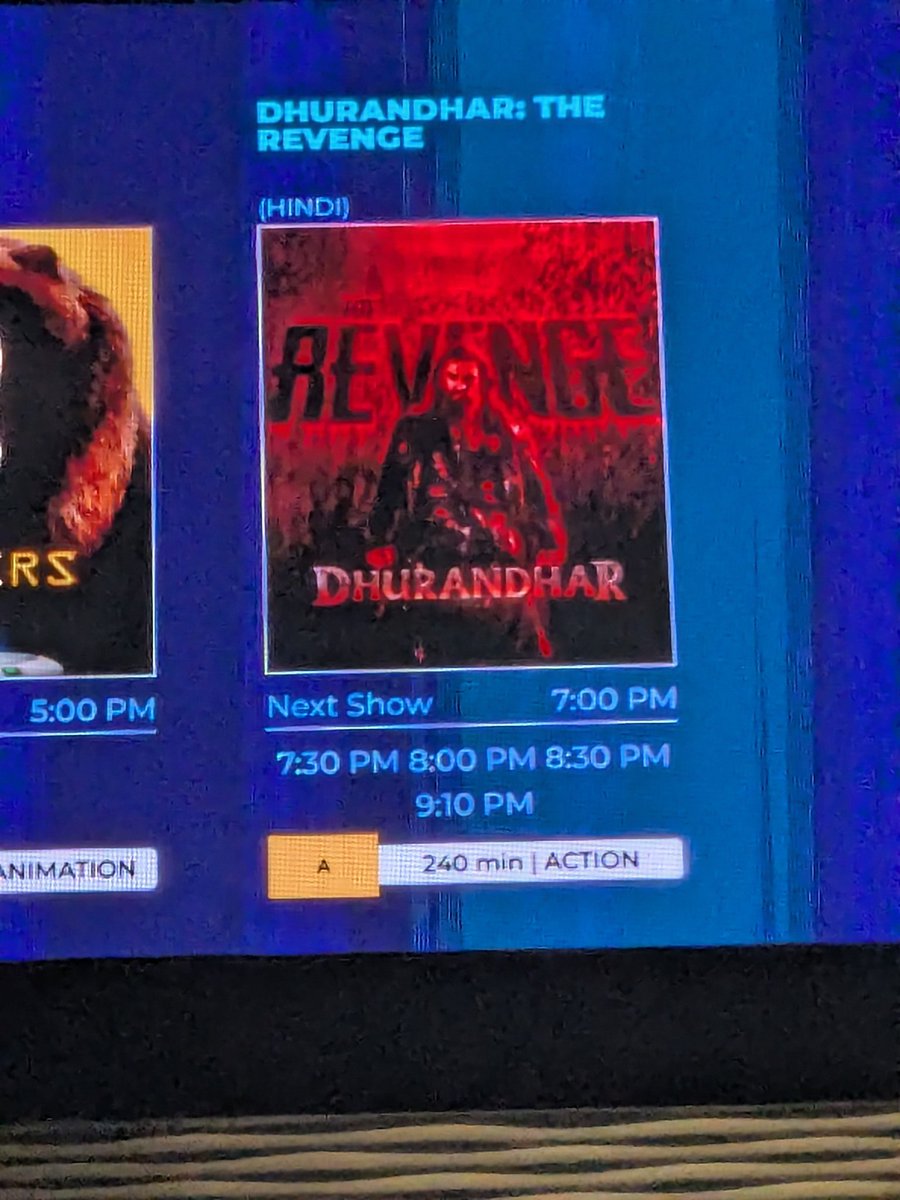 Susmita_Nanda's tweet photo. Dhurandhar 2 GREAT EXPERIENCE... Booked tickets for the preview show, waiting since last 30 mins to watch the first show of the preview. Got to know that the second part (after interval) may not screen today.
#Dhurandhar2
#PreviewShow https://t.co/5kf7e3wL1X