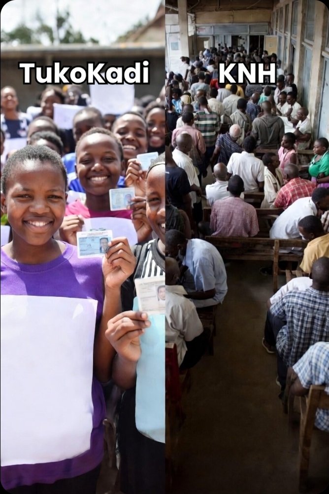 Kabogo_Henry's tweet photo. While #TukoKadi energy is high , the Nairobi Hospital drama is a bitter reminder 💣 most Kenyans can’t afford private care.

Fixing public hospitals (KNH &amp; county ones) must be NON-NEGOTIABLE in 2027.

What’s ONE health reform you’d demand? 
Share your honest story  #NikoKadi https://t.co/mJvDKFbhNO