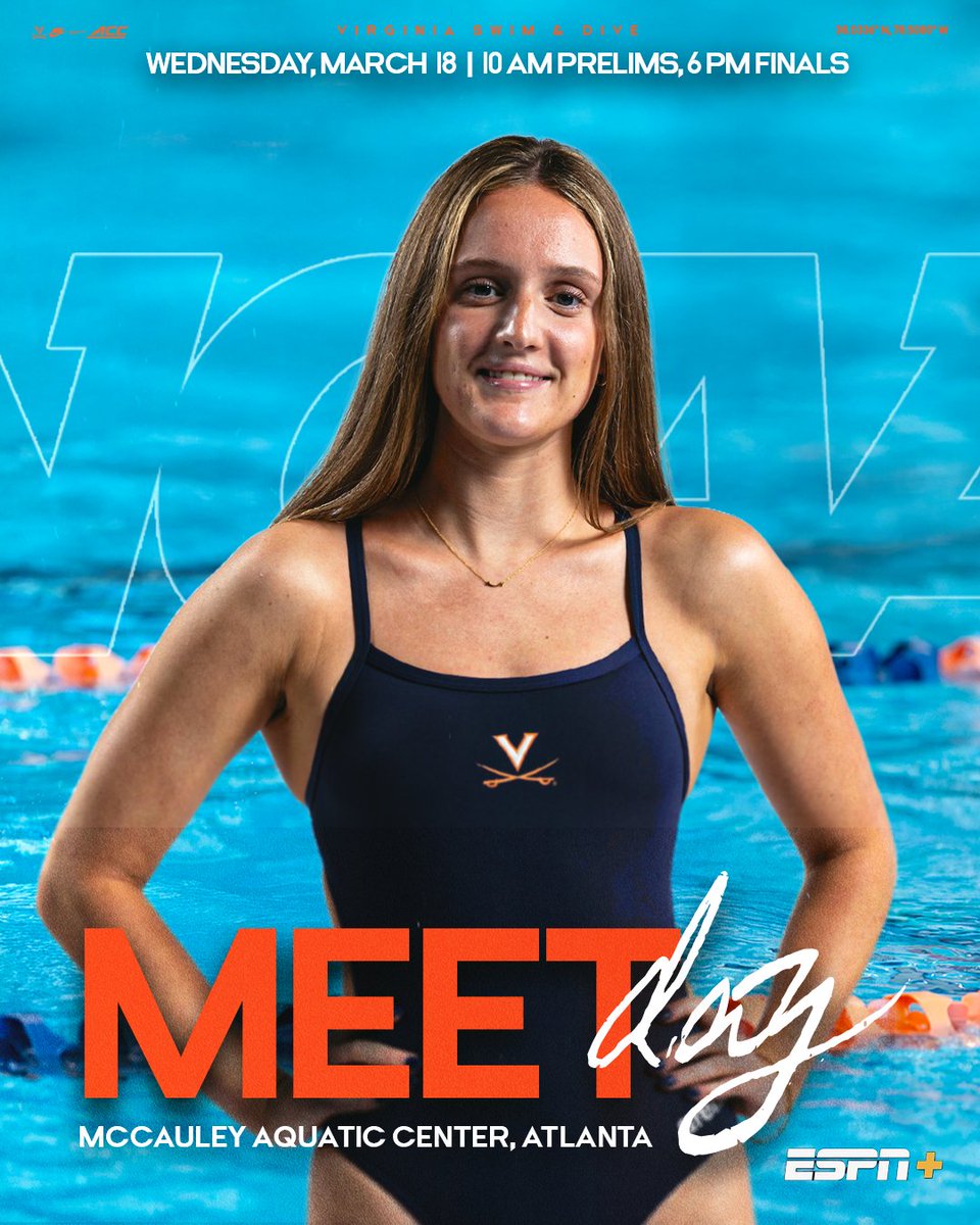 UVASwimDive's tweet photo. Day 1β£ #NCAASwimDive
π 200 Medley Relay, 1650 Free, 800 Free Relay
π 10 am Prelims, π 6 pm Finals
πΉ ESPN+ https://t.co/kH7xJmTqqP
π https://t.co/mGSTgOnaxm
π± Meet Mobile https://t.co/X1RJknVQse