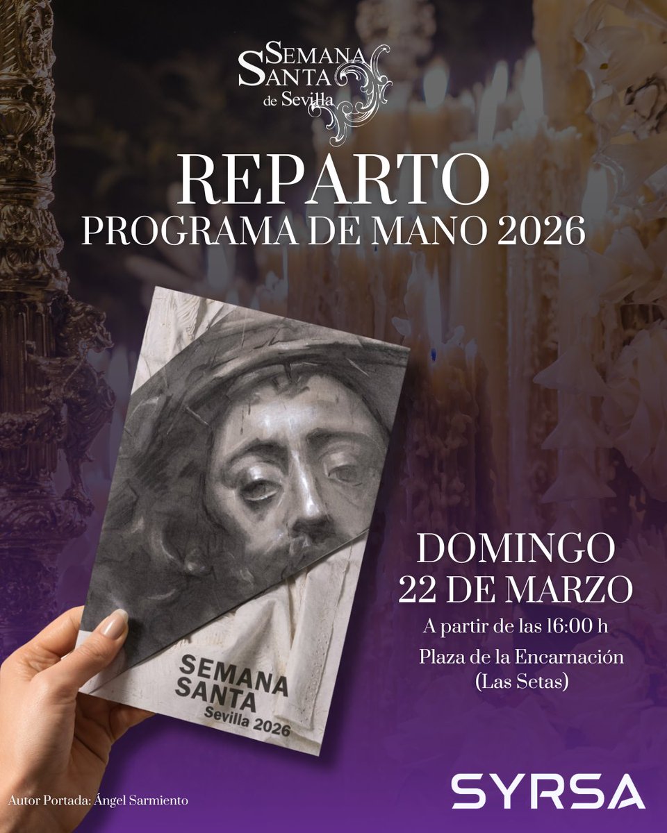 Un año más, os esperamos este Domingo en <a href="/Setas_deSevilla/">Setas de Sevilla</a> para el reparto del programa XI  <a href="/SSantaTV/">Semana Santa TV</a> 2026.