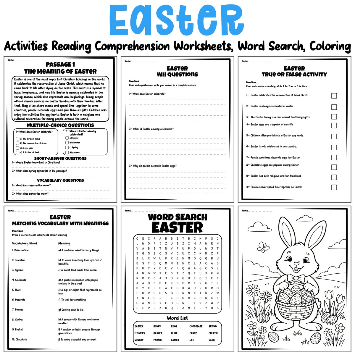 AvenuesLearning's tweet image. Looking for fun &amp;amp; engaging Easter activities? 🐰🌸
This Easter bundle includes reading comprehension, vocabulary, word search &amp;amp; drawing tasks — perfect for elementary classrooms!
#EasterActivities #TeachersPayTeachers #EdResources #SpringLearning

teacherspayteachers.com/Product/Easter…