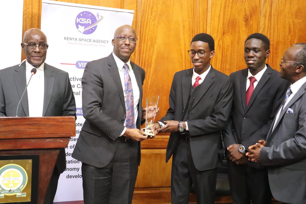 Kenyajudiciary's tweet photo. President of the Court of Appeal, Justice Daniel Musinga,  officially closed the 2026 Kenya National Rounds of the Manfred Lachs Space Law Moot Court Competition, marking the conclusion of a highly engaging and competitive event that brought together top law students from across the country.

Strathmore University emerged as the overall winner, demonstrating exceptional advocacy and a strong command of space law. Kabarak University and Jomo Kenyatta University of Agriculture and Technology (JKUAT) were named first and second runners-up, respectively.

The competition continues to play a vital role in nurturing legal talent and advancing interest in the specialized field of space law, while fostering academic excellence, critical thinking and global legal awareness among participants. @DiscoverJKUAT @StrathU @lawkabarak