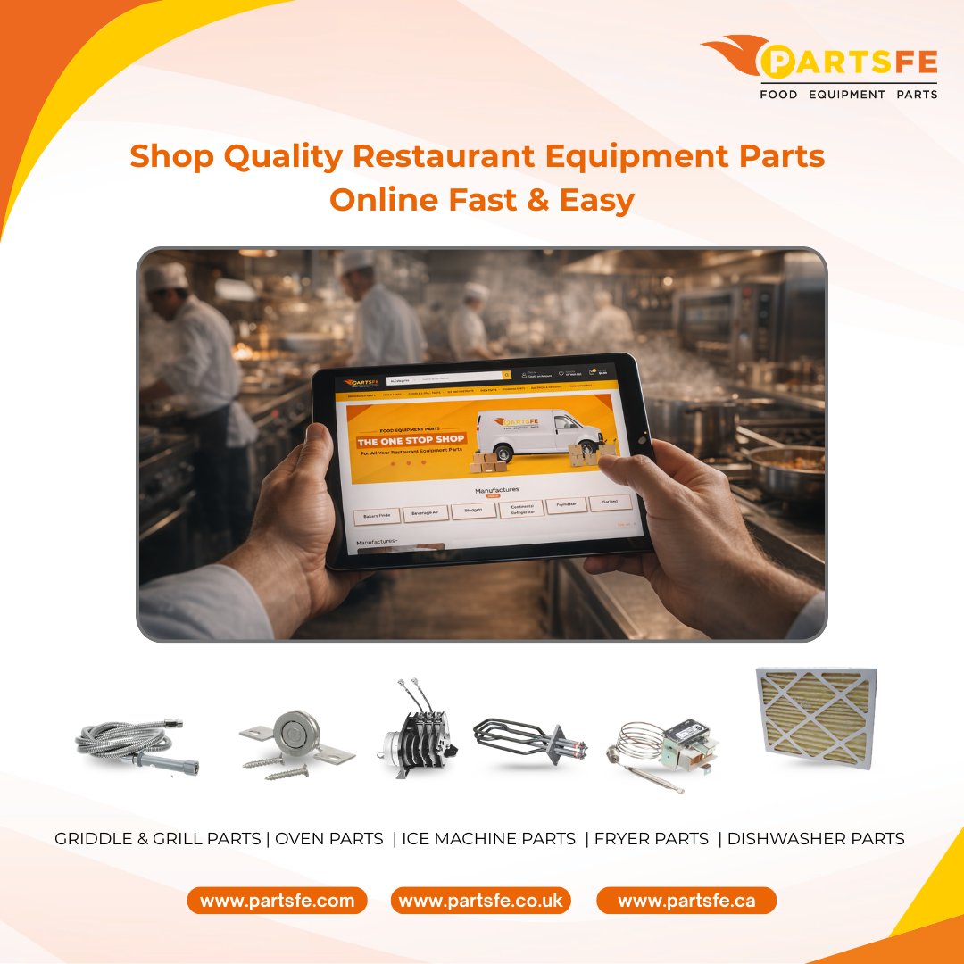 PartsFe's tweet image. Shop at PartsFe for quality components online fast and easy with options for griddles, ovens, ice machines, fryers, and dishwashers across the USA, UK, and Canada.

Shop today: postly.click/ENE

#FoodEquipmentPartsUSA #PartsFe #CommercialDishwasherParts #RefrigeratorParts