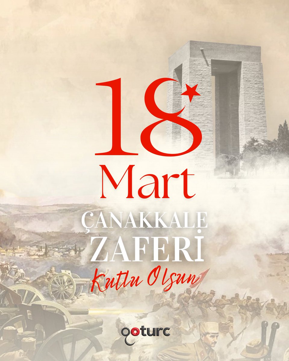 Goturc ailesi olarak, 18 Mart Çanakkale Zaferi’nin yıl dönümünde milletimizin azmini ve fedakârlığını bir kez daha gururla hatırlıyor, tüm şehitlerimizi rahmet ve minnetle anıyoruz.

goturc.com