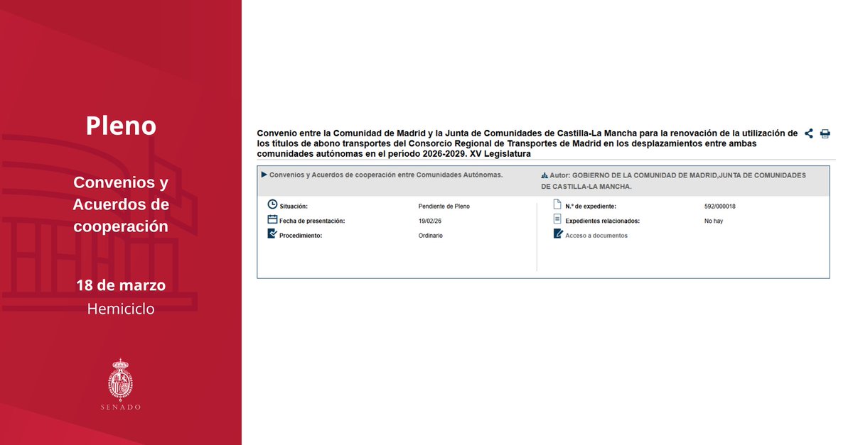 Senado de España tweet media