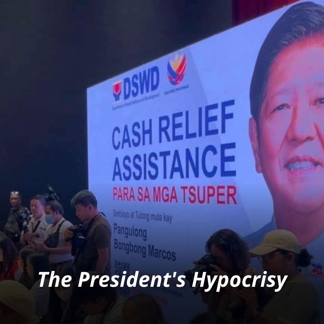 Mahiya ka naman, Bongbong Marcos. 

You signed the 2026 GAA, yet you appear to be the biggest violator of its anti-epal provision. 

Under this law that you signed, bawal maglagay ng pangalan, mukha, logo, o anumang pagkakakilanlan ng pulitiko sa mga proyektong pinondohan ng