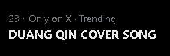 📈 Trend Update Realtime ෆ*₊

⏰ Update : @ 19.15 น.

#⃣ #สิ่งที่แสนดีByตี๋ตี๋ป๋อ
— #2 Thailand 🇹🇭

Keyword : DUANG QIN COVER SONG 
— #3 Thailand 🇹🇭
— #9 Worldwide 🌎
— #23 Philippines 🇵🇭(🔺)
