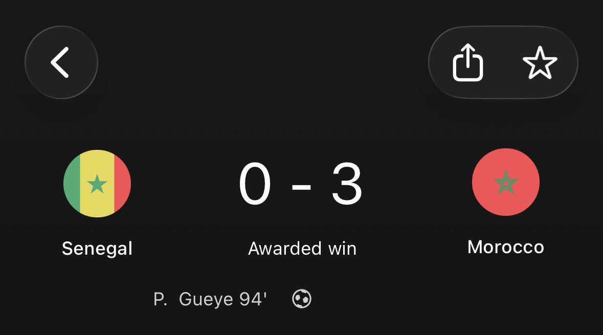 How comes??.

Even if Senegal misbehaved,what was the reason for that misbehaving. 
But it is what it is