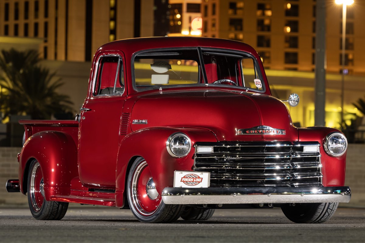 Looking like the perfect ride to cruise is this 1951 Chevrolet 3100 Pickup built 🛠️ by Finish Line Speed Shop.