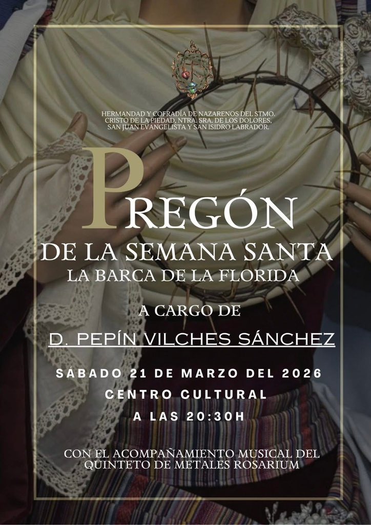 PREGÓN SEMANA SANTA 2026