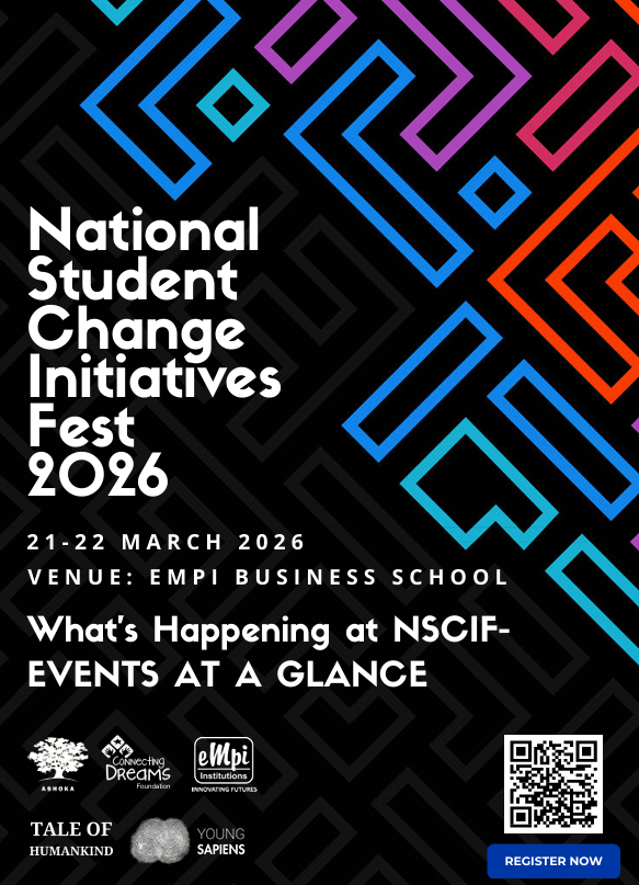 The National Student Change Initiatives Fest 2026 is more than just a student festival—it’s a platform where ideas are tested, creativity expands, and young minds design solutions for real-world challenges.

#NSCIF2026 #AIforGood #LifeatEMPI
