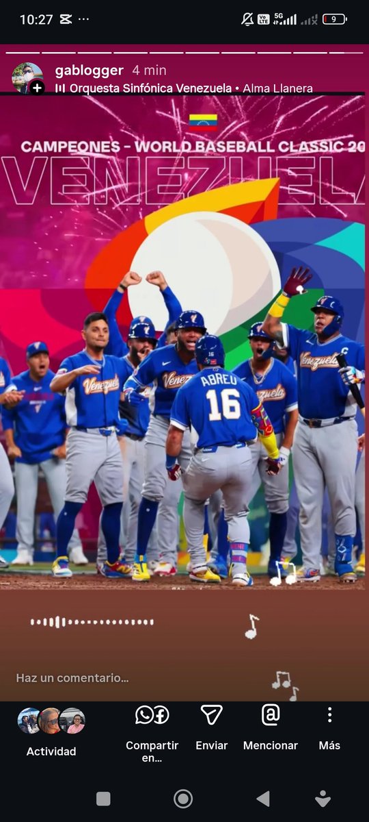 Hermosa mañana, ¿Verdad? Campeones del Mundo 🇻🇪⚾ Con menos nombres que en otros Clásicos Mundiales pero con una unión nunca antes vista. ¡Equipazo! Comimos sushi 🍣, pizza 🍕 y hamburguesa 🍔. Gracias por darles ánimo a todo un país para que salgan a comerse el mundo #wbc2026