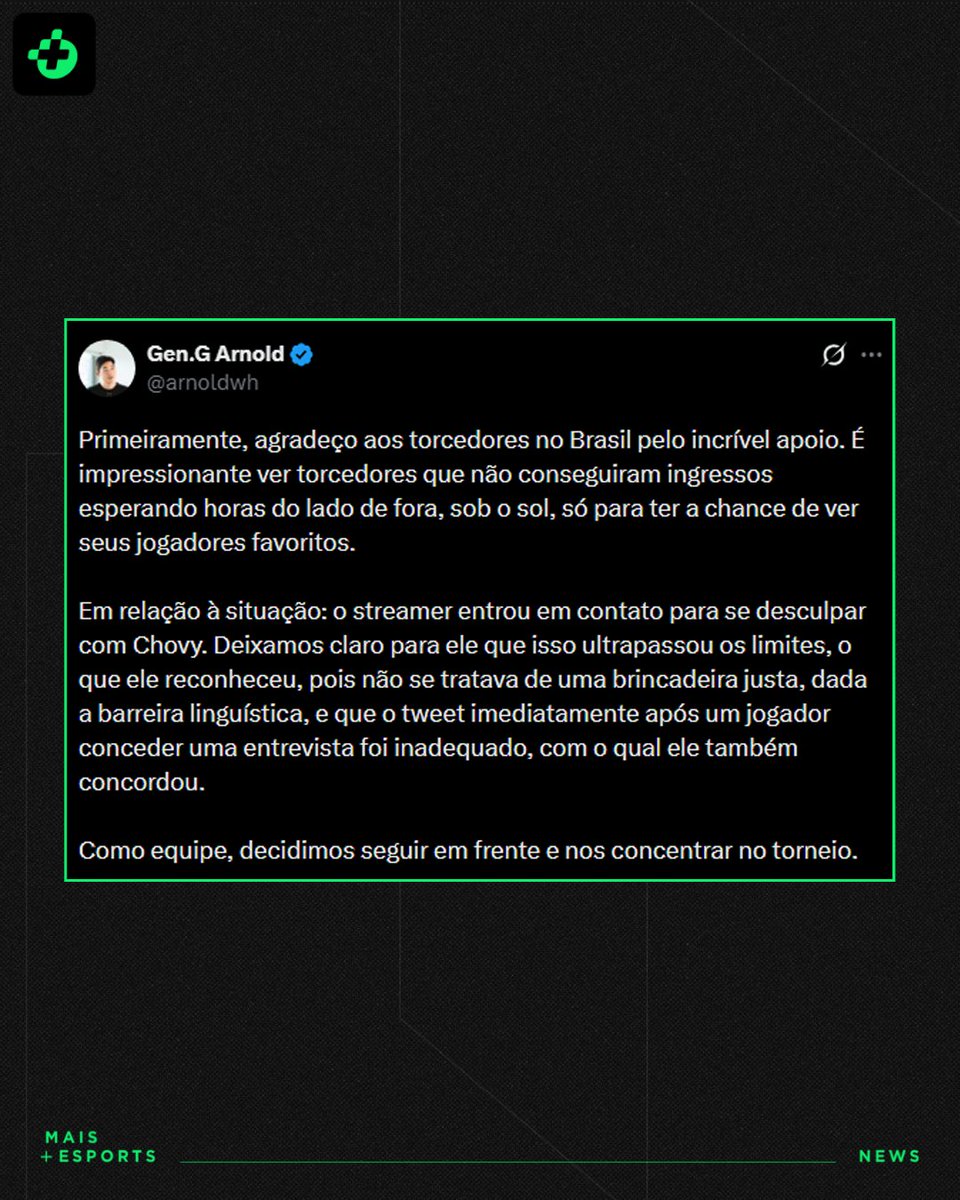 Mais Esports tweet media