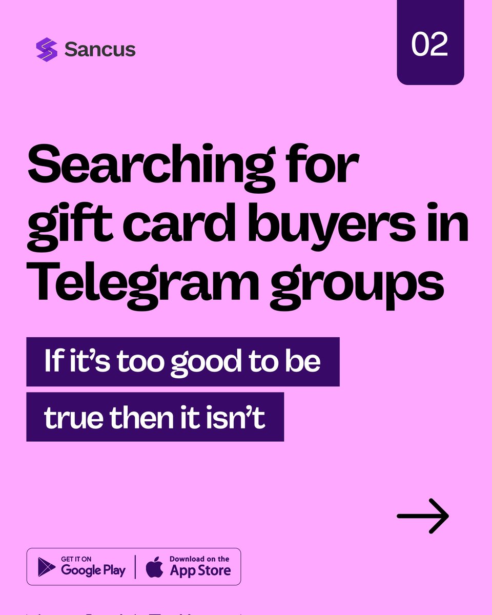 Things you should stop doing in 2026. 

The scam stories around you should have given you enough warnings. Don't fall victim. Trade your gift cards securely with high rates on the Sancus App by <a href="/sancus_africa/">Sancus Africa - Do More With Crypto</a> Check Bio for download link.