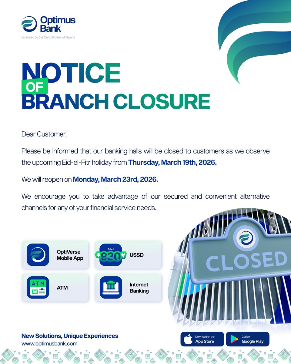 Optimus Bank tweet media