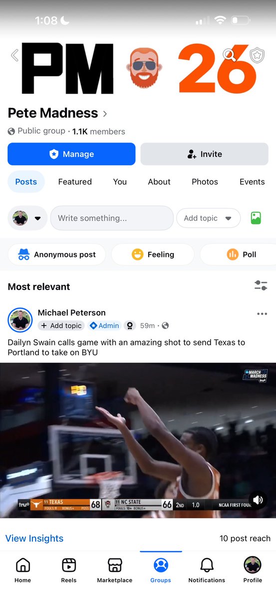 petemadness's tweet image. Are you apart of the #PeteMadness🏀 Facebook group!? Hit the link below and join now ⬇️

bit.ly/30TQk03

#MarchMadness #Brackets #BracketChallenge