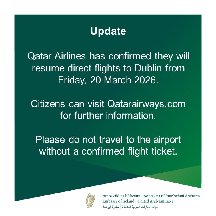Irish Embassy UAE tweet media