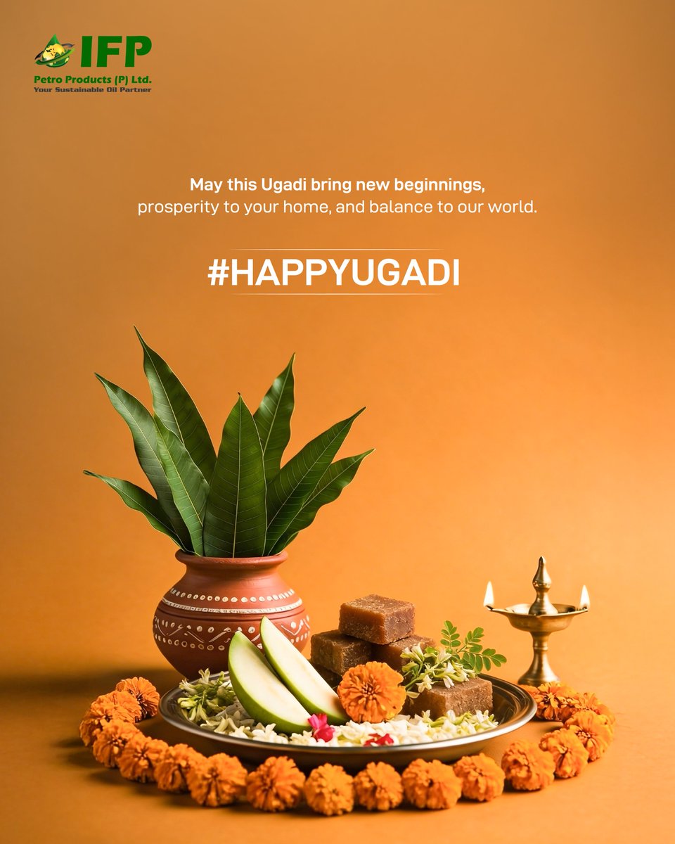 ifppetro's tweet photo. This Ugadi, may you embrace every moment, celebrate every small win, and step into the year with renewed energy and optimism. At IFP Petro Products, we believe every new beginning is an opportunity to move towards a more sustainable future. 

#HappyUgadi #SustainableFuture https://t.co/uYEjRf7Szk