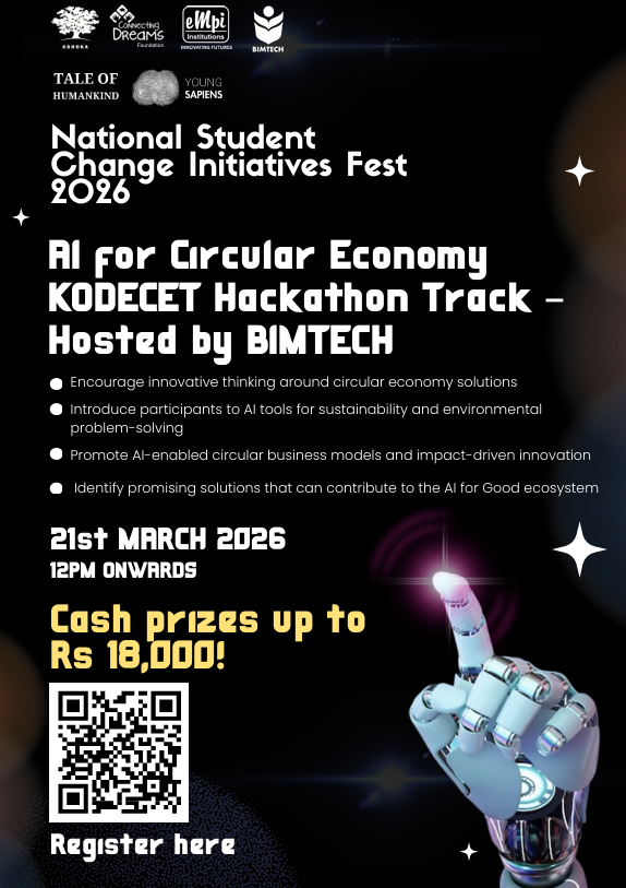 AI Meme Lab Poster
Turn creativity into innovation at the AI Meme Lab 🤖
Where ideas meet AI and humor drives impact.
📅 21st March 
📍 EMPI Institutions
Register now &amp; be part of the future!

#NSCIF2026 #AIMemeLab #AIforGood #Innovation #StudentFest #EMPI