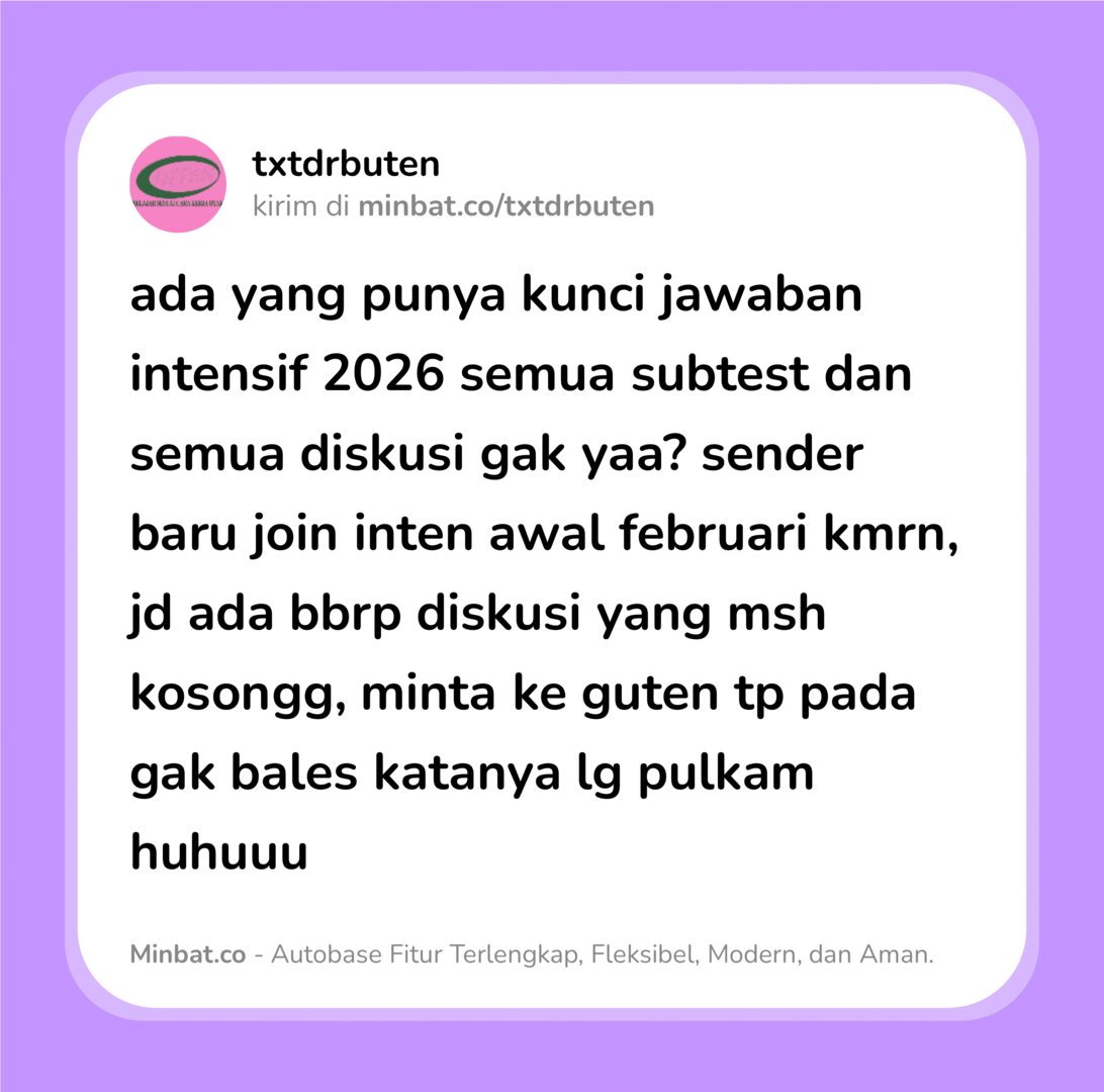 Overheard buten: CEK RULES SEBELUM KIRIM MENFESS! tweet media