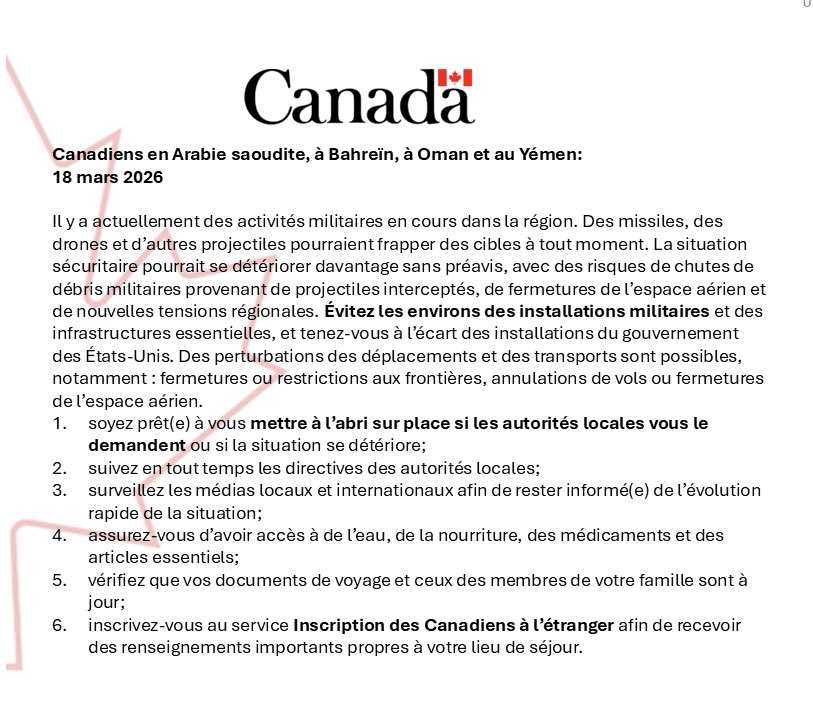 Canada au RAS tweet media