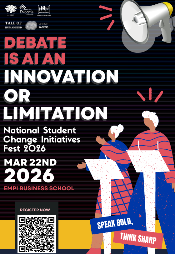 Build solutions that matter 🌍🤖
Join the AI for Circular Economy Hackathon at NSCIF 2026 
#NSCIF2026 #AIforGood #Hackathon #CircularEconomy #Sustainability #BIMTECH #Innovation #AIStudents
