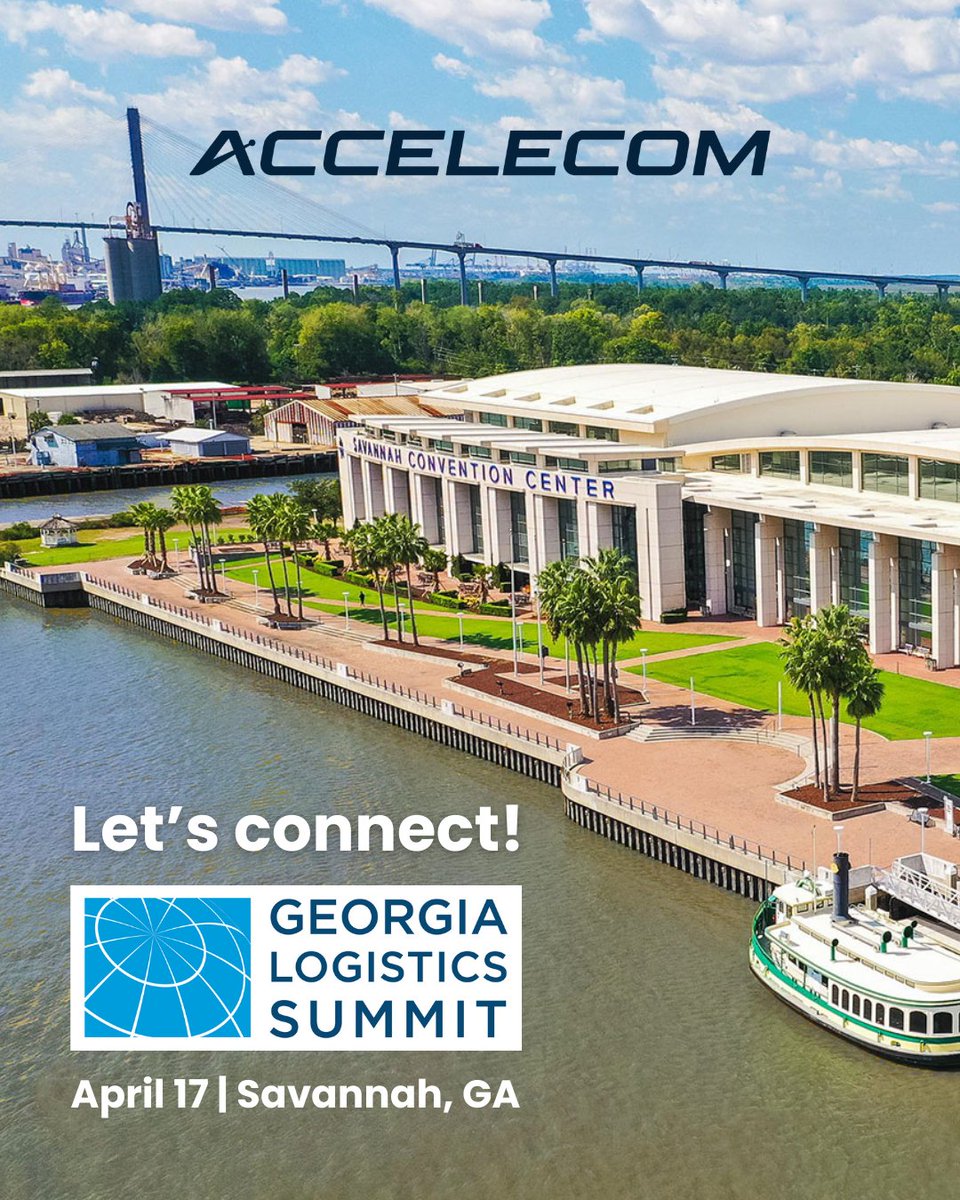 Accelecom will be in Savannah on April 17 for the Georgia Logistics Summit, one of the Southeast’s leading gatherings of logistics, supply chain, and infrastructure leaders. If you’re attending, let’s connect! 
📧 joe.sheehan@accelecom.net
📱 678.699.9567