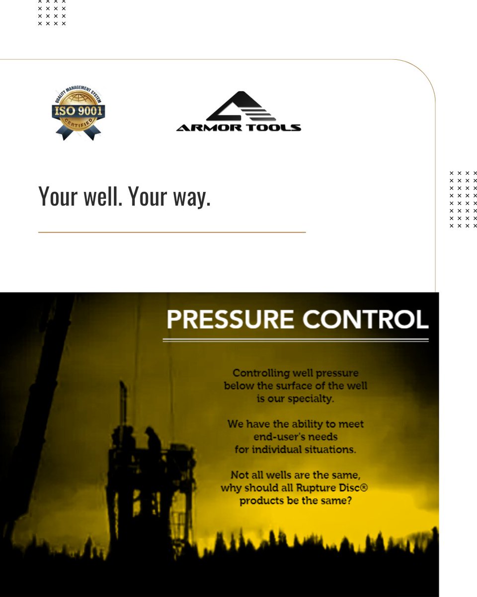 ArmorTools2442's tweet image. ⚙️ CUSTOM SOLUTIONS

No two wells are the same—neither are our tools.

Armor Tools custom engineers every component for YOUR operation.

💬 Partner with us today: armortools.ca

#OilfieldSolutions #CustomEngineering #ArmorTools