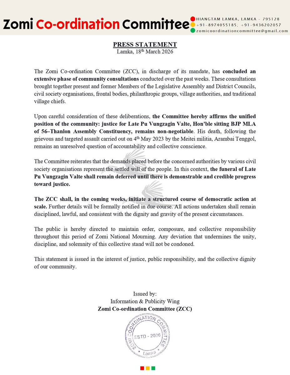 shaolininaction's tweet photo. ZCC reaffirms that justice for Late Valte is non-negotiable. Following extensive community consultations, his funeral remains deferred until there is credible progress toward accountability.
The govt must take this matter seriously and act with urgency.
#JusticeForValte https://t.co/tVXMbQVxXH