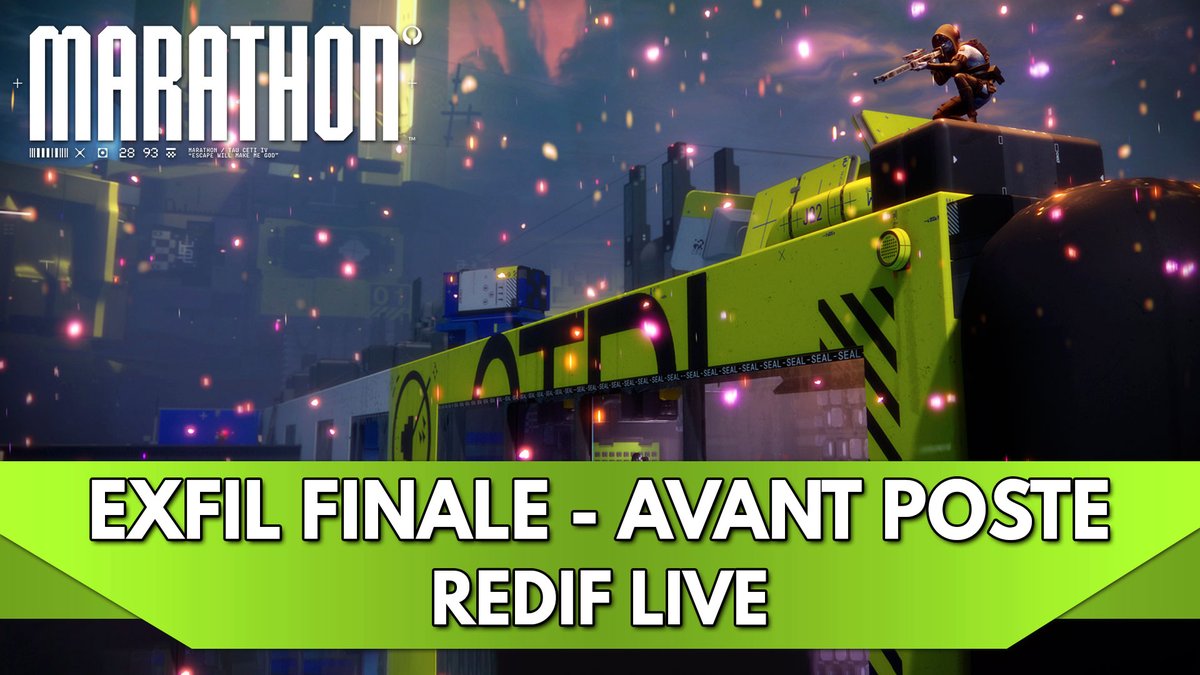 Morrigh4n's tweet photo. Redif d'une game sympathique avec moult bagarre et exfil finale, issue de la session live d'hier sur Marathon avec la Team ^^

Marathon Gameplay FR : Dernière Exfil sur Avant-Poste 🚁 | Redif Live
➡️ https://t.co/U1uSR65lmb
#marathon #marathonthegame https://t.co/Yqprt7p8So