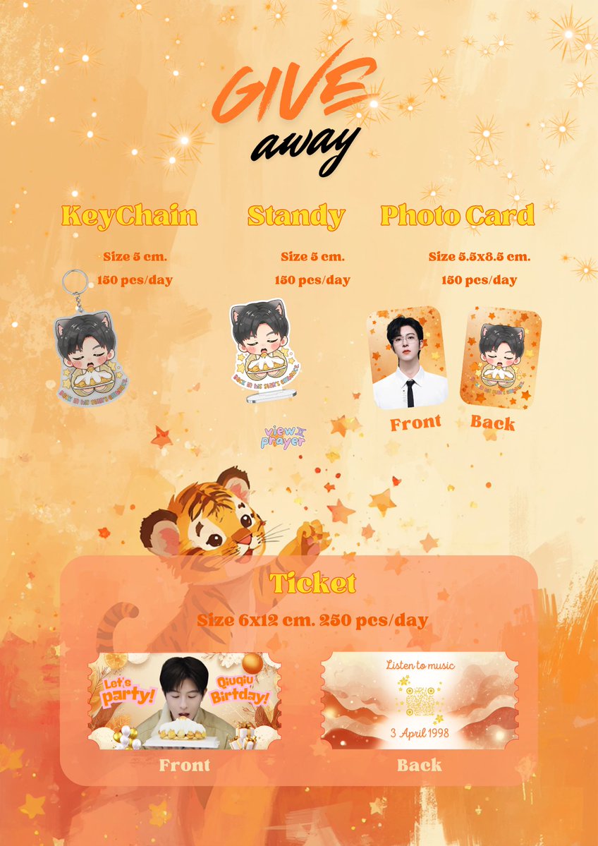 วันที่ 4-5 เมษายนนี้ 
เจอกันที่ Gelato Elementary (สามย่านมิตรทาวน์) 

ไอศกรีมพร้อม! ของแจกพร้อม! 🐯🧡

Qiu Qiu's Birthday: Back in his Star's embrace.
#BackinhisStarsembrace
#QiuDingJie #KipukaQiu