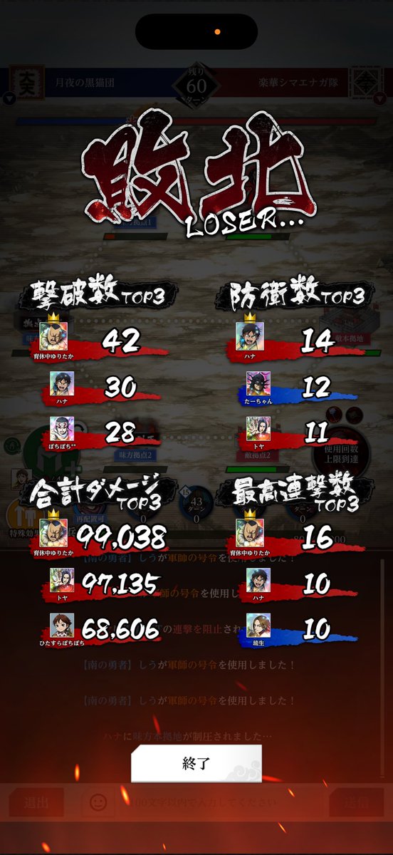 楽華シマエナガ隊さん対戦ありがとうございました！
ルイズさん強でした笑
このコメントいっつもしてる気がする笑
いやー強い😵‍💫