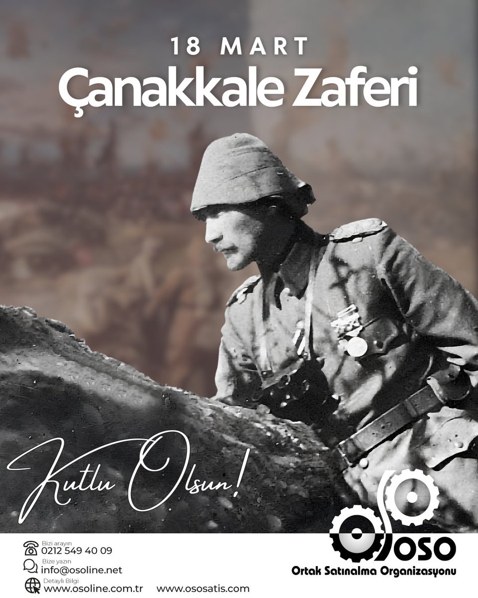 OSOLINE_'s tweet photo. 18 Mart Çanakkale Zaferi 🇹🇷
Bağımsızlık uğruna canını ortaya koyan tüm kahramanlarımızı saygı, minnet ve rahmetle anıyoruz.
Başta Gazi Mustafa Kemal Atatürk olmak üzere tüm şehit ve gazilerimizin hatırası önünde saygıyla eğiliyoruz.
#18Mart #ÇanakkaleZaferi #Atatürk #OSO #OSOLine https://t.co/7a1AFsAeFp