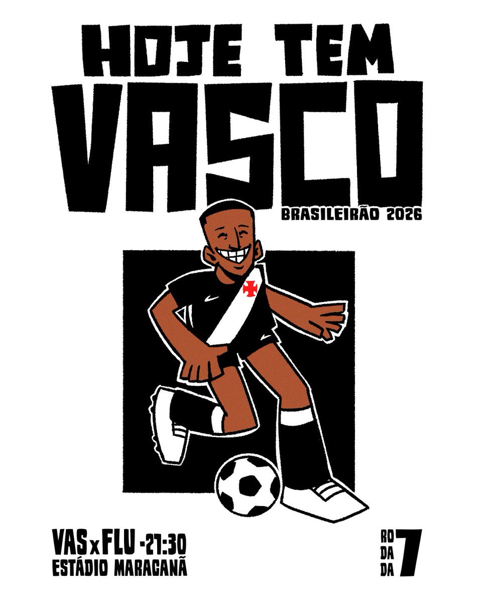 💢 HOJE TEM VASCO! 💢

🆚 Fluminense
🏆 Brasileirão
🎯 7ª rodada 
🏟 Maracanã 
🕣 21h30
📺 TV Globo e Premiere
💻 Pré-jogo na VascoTV!
🔗 youtube.com/vasco

🎨: <a href="/vascomics/">Vascomics</a> 

#HojeTemVasco
#VascoDaGama