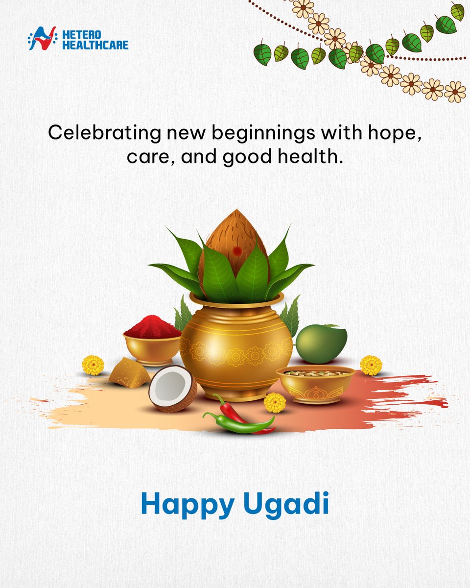 _HHCL_'s tweet photo. As a new year begins, we’re reminded that progress starts with mindful choices and balanced living &amp; Wishing you a year filled with positivity, resilience, and well-being for you and your loved ones.

#HappyUgadi #Progress #Positivity #Resilience #HeteroHealthcare https://t.co/vlo4B4uPVV