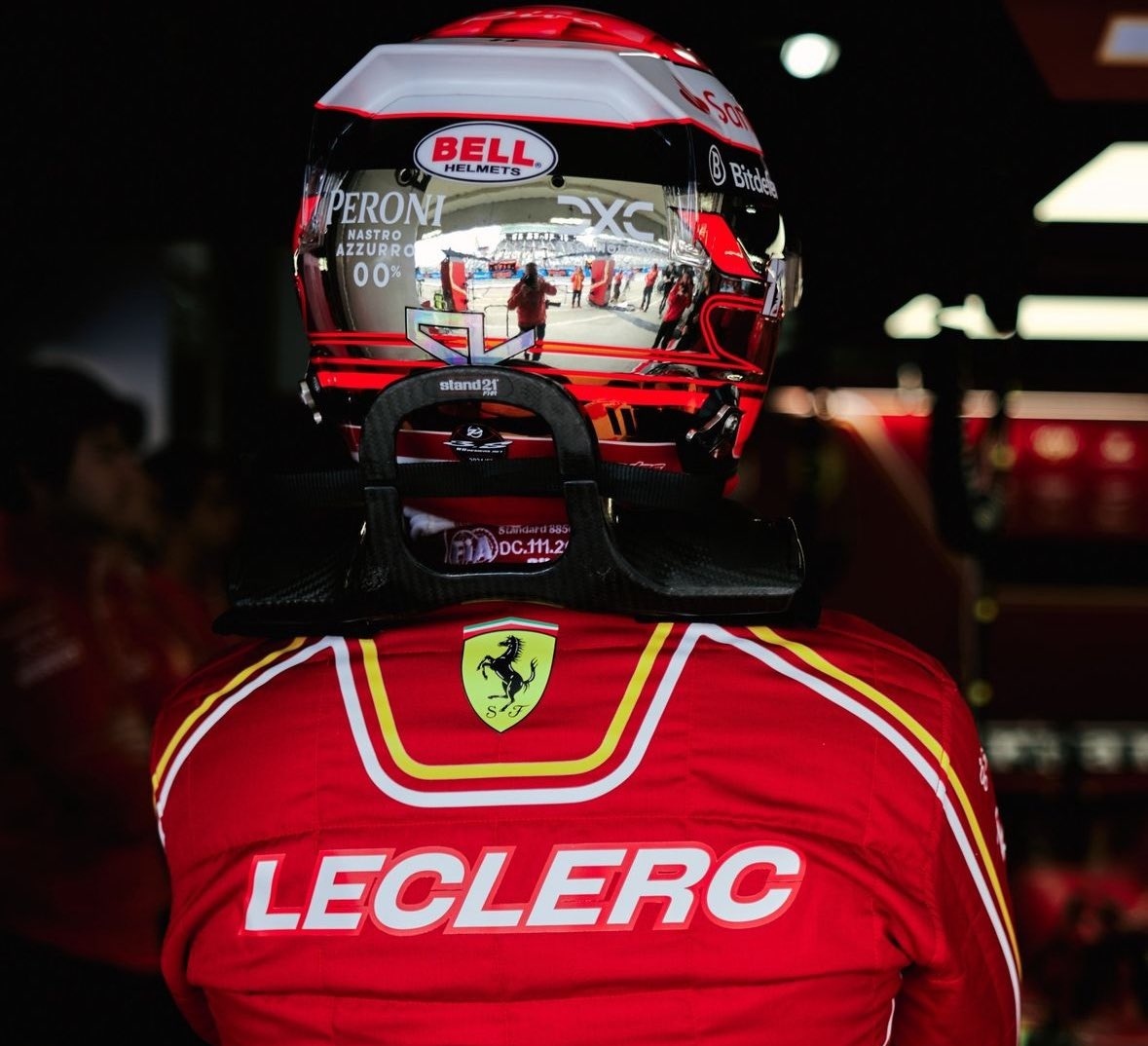 philippe bianchi: "we made a swap. when i saw the helmet charles made to remember jules at this year’s (2024) GP in suzuka, i asked him for it, and i gave him one of my son’s F1 helmets.

we usually never give jules’ helmets to anyone, but charles just had to have one and when we