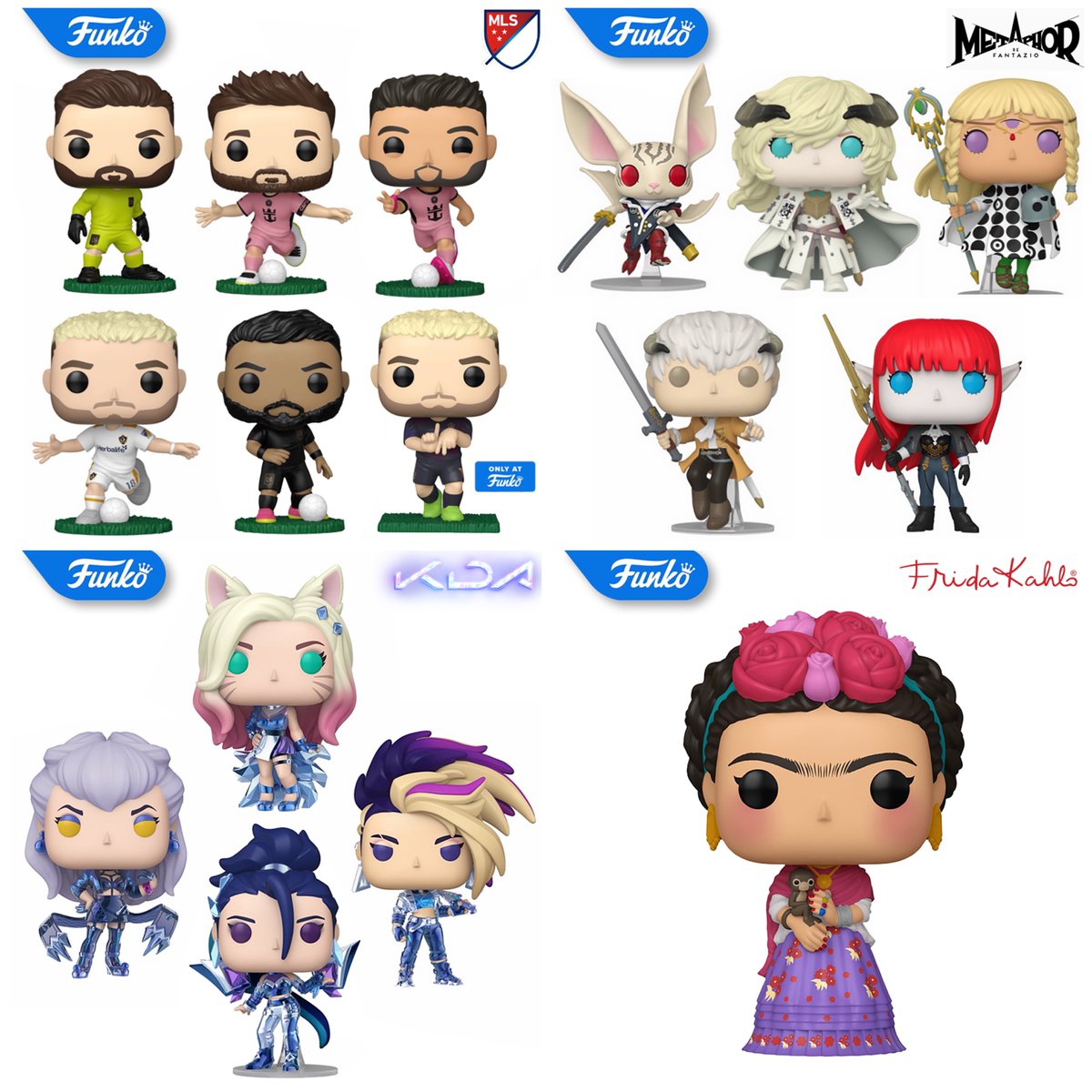 FunkoPopHunters's tweet photo. Pre-order today's reveals including MLS, Metaphor: ReFantazio, League of Legends KDA and Frida Kahlo! #funko #ad

Entertainment Earth ► https://t.co/FzVBiZaJpa
Amazon ► https://t.co/ghtwEoGx4S

#messi #mls #metaphorrefantazio #leagueoflegends #fridakhalo #funkopophunters https://t.co/43AEIbPtYC