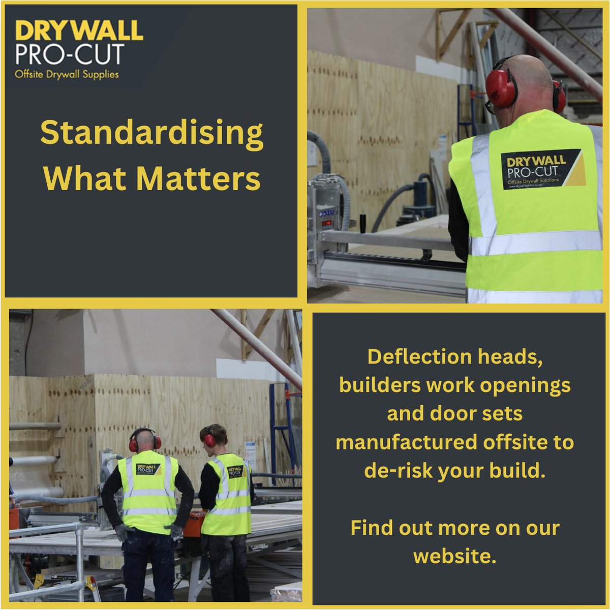 DrywallProCut's tweet photo. We lead the UK in offsite drywall component manufacturing.

By standardising deflection heads, builders work openings and door sets, we help reduce site risk and improve compliance.

Learn more: https://t.co/Ew6uCbdO5k

#DrywallProCut #OffsiteConstruction #DrywallSuppliers https://t.co/vLFuNNEoDR