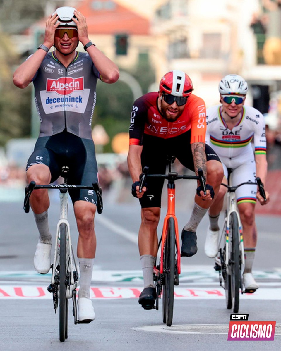 ESPNCiclismo's tweet photo. El historial de Van der Poel en la Milano-San Remo 🔽

13° ➡️ 2020
5° ➡️ 2021
3° ➡️ 2022
1°➡️ 2023
10° ➡️ 2024
1° ➡️ 2025 https://t.co/4IyoN9UoYK
