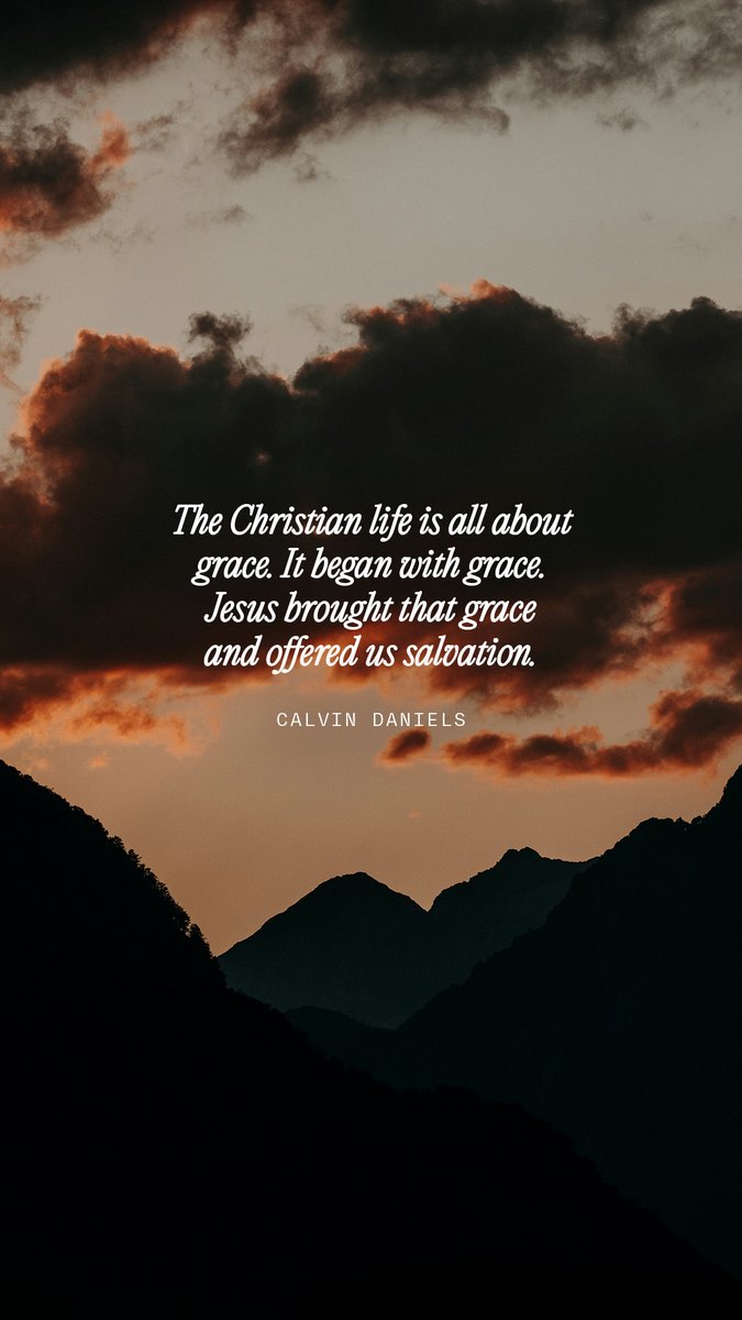 westsidechfp's tweet photo. The Christian life is all about grace. It began with grace. Jesus brought that grace and offered us salvation. - Calvin Daniels #christianliving #grace #jesus https://t.co/fv2RW5eVPT