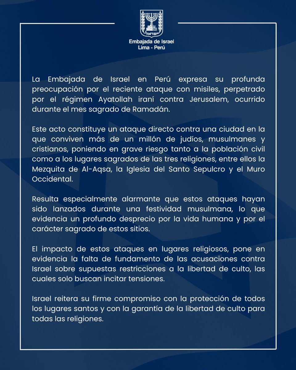 Israel En Peru tweet media