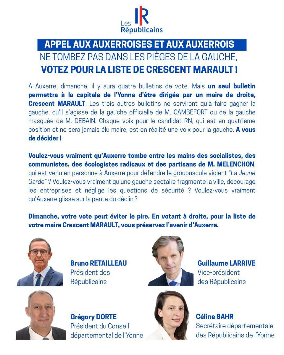 Les Républicains de l’Yonne tweet media