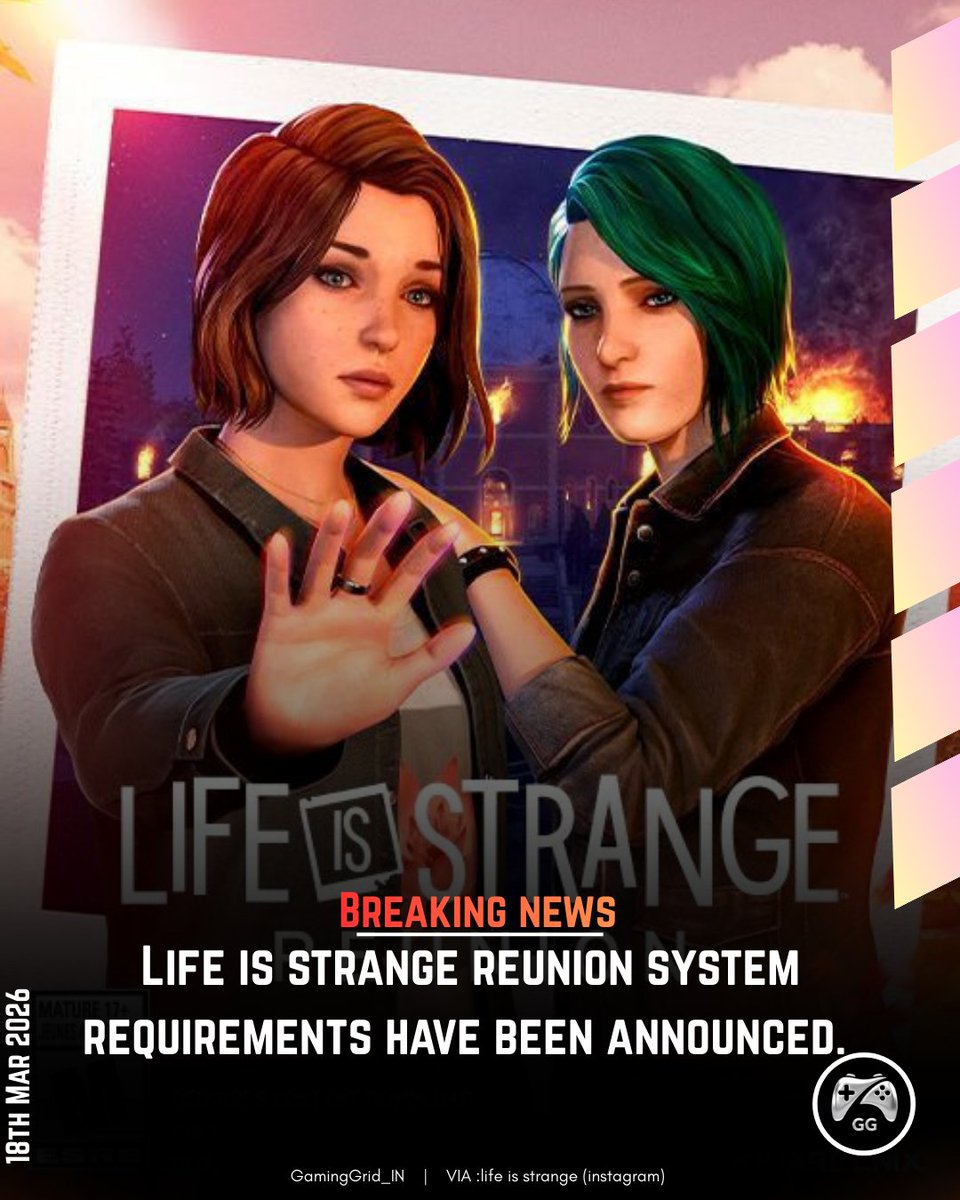 GamingGrid_IN's tweet photo. Life is strange reunion system requirements got released.
#lifeisstrange #squareenix #choicebased #gamenews #gamingnews
Follow @gaminggrid_in for more gaming news. https://t.co/iKOxqxZNnp